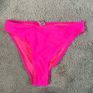Good American GOOD WAIST CHEEKY BIKINI BOTTOM knock out pink - medium
